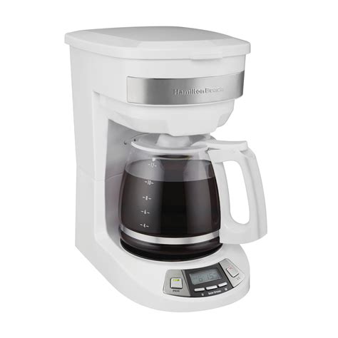 programmable coffee maker white